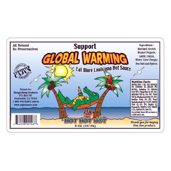 Global Warming Hot Sauce